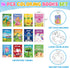 ZMLM 24 Pack 4-8, Coloring Books for Kids with Crayons,Graduation Party Favors for Kids Goodie Bags Stuffers