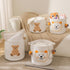 Large Blanket Baskets for Living Room, Teddy Bear Baskets Toy Storage Basket Woven Cotton Rope Basket for Kids, Toys