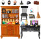 Rileryan 54 Pcs 1:12 Scale Magic Witchy House Kit Halloween Miniatures Furnitures