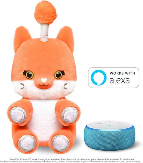 Cubby The Fox Plush Light Up Toy – Works with Compatible Amazon Echo Devices for Interactive Activities and Sounds – Amazon Exclusive