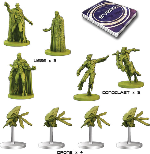 Battle Systems BSGCSE018 Core Space First Born Support - 28mm Miniatures - Board Game - Modular 3D Terrain