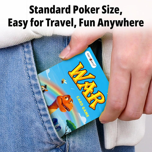 Pack, 6 Upgraded Kids Card Games Decks, Go Fish, Old Maid, Crazy Eights, Memory Match, Slap Jack, War, Playing Cards