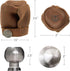 Hide & Drink Stylish Door Knob & Car Gear Cover - Safety Multi-Purpose Full Grain Leather, Bourbon Brown