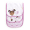 Little Muffincakes Burp Cloths 3 Pack Soft Knitted Jersey, Ballerina Theme (Zhara) Newborn &