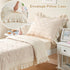 Set 4-Piece Set Set Toddler Bedding for Girls Beige Boho Tufted Toddler Comforter Jacquard Tufts Ruffle Fringe