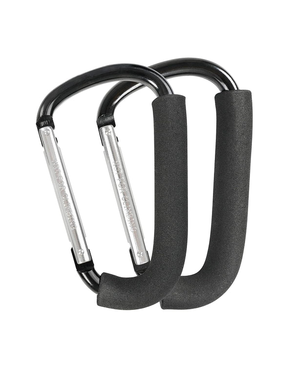 2 Pack Stroller Hooks, 6.3" Large Clip for Hanging Bags and Shopping, Stroller Accessories for Mommy