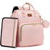 ROSEGIN Pink Diaper Bag Backpack for Baby Girls - Baby Shower Gifts