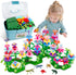 Toys Gifts for 2-6 Years Old, 156 PCS Insect Flower Garden Building Set, Educational Learning for Toddler Girls & Boys