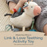 0 Itzy Ritzy Link & Love Toy for Stroller or Car Seat Features Textured Ribbons, Crinkle Sounds, Clinking Rings