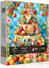 PICKFORU 1000 Funny Gnome Puzzles for Adults Pieces, Cute Gnomes Cake Food Fruit Flower Puzzle, Colorful Floral