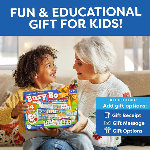 3 3 Montessori Preschool Busy Book for Toddlers Ages and Up - Preassembled - Preschool Learning Activities Montessori