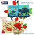 Baby Books 0-6 Months,Touch Feel Crinkle Soft Books for Infant Baby 0-3-6-12-18 Months,Baby Toys 6 to 12 Months, Tummy Time Toys, Early Learning Stroller Toys Shower Gifts for Boys Girls (& Teether)