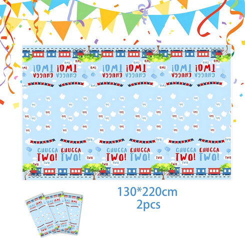 BEOXAGAR 2nd 2nd 30 Chugga Chugga Two Two Party Supplies Train Party Train Birthday Plates For Boys Includes Plates