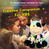 11' Hopearl LED Musical Stuffed Smile Cow Light up Singing Plush Toy Adjustable Volume Lullaby Animated Soothe Birthday