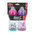 2 Pack 12oz, 12+ 2 Pack, Nuby No Spill Printed Thirsty Kids No-Spill Sip-it Sport Cup with Soft Spout and Lid - Months