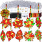 Winlyn 27 Sets Fall Leaf Suncatchers Ornaments Decorations DIY Window Paint Art