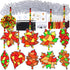Winlyn 27 Sets Fall Leaf Suncatchers Ornaments Decorations DIY Window Paint Art