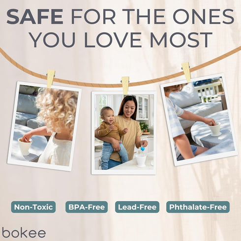 1-Pack Boekee Baby Bottle Holder and Easy Hands Free Silicone Breast Pump Holder for One Handed Bottle Prep - White