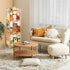ACEPRUT ACE PRODUCT 52.3"x16.5", ACEPRUT Large Stuffed Animal Storage Natural Pine Wood Stuffed Animal Organizer Holder