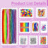 FUNZBO 1200+ Arts & Crafts Supplies for Kids - Craft Kits with Pipe Cleaners, Pom Poms, Popsicle Sticks