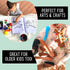 30 Pack (THEO001) | Disposable Splat Mats | Biodegradable + Compostable | THEO'S MATS | Under Highchair Splat Mat