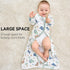 12-18 0.5 2-Way 2 Pack(Large) Baby Sleep Sack Months, Long Sleeve Baby Wearable Blanket Tog with Mittens, Zipper