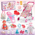 Set 3-5 4-6 Set 12.5 inch Doll,1 Chair,20 2 Sets Baby Doll Stroller Toys for Girls Toddlers Gifts,Baby Doll with Baby