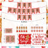 Hot Cocoa Bar Decoration Kit, Gingerbread Man Theme Hot Cocoa Bar Banner Christmas Hot Chocolate Bar Supplies Sign