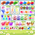 150 PCS Prefilled Easter Eggs with Toys,Filled Easter Eggs with Toys Inside,Easter Basket Stuffers for Kids,Prefilled