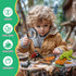 Montessori Life Cycle Learning Kit with Animal Figures and Flash Cards, Realistic Monarch Butterfly Caterpillar Toy