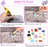 Gemstone Dig Kit - 16 Real Gem Stones Excavation STEM Educational Toys for Boys and Girls