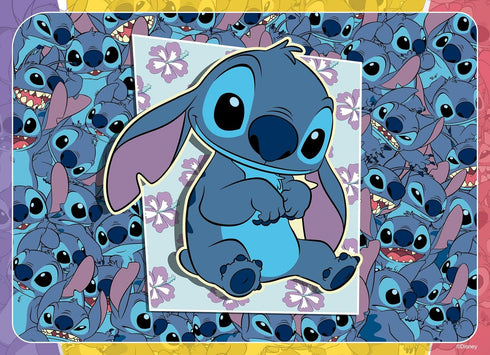 Ravensburger Disney Stitch Bumper Pack, 4x100 Piece Jigsaw Puzzle for Kids, Unique Pieces Fit Perfectly