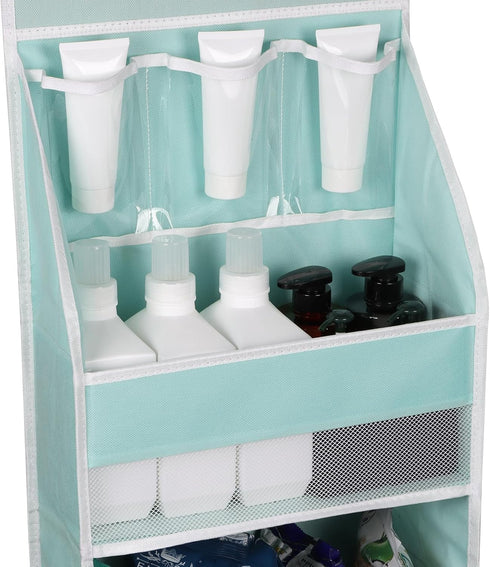 Univivi Door Hanging Organizer, Nursery Storage with 4 Large and 3 Small PVC Pockets