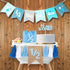 Vnysh 1/2 Birthday Boy Half Birthday Decorations 4PCS Blue 6 Month Party Set