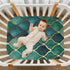 Haskirky 27 39 inches Green Gold Scales Baby Crib Sheets for Boys Girls Soft Breathable Elasticity Fitted Unisex Crib