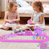 wagkew Set 2 3 4 5 6 7 Set Tracks Car Toys for Age Year Girls Toddler, Pink Princess Train Toys for Kids with Light