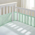 BreathableBaby Breathable Mesh Liner for Full-Size Cribs, Classic 3mm Mesh, Mint Green (Size 4FS)