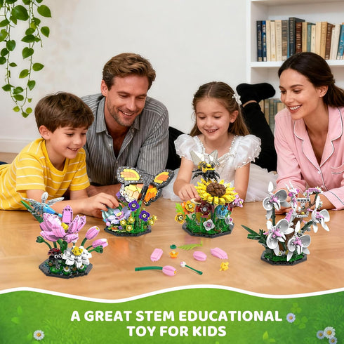 Set, 2059 6+ Ideas Insect Collection Building PCS - Butterfly Orchid Mantis Bee Dragonfly Display Model for Nature