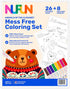 NuFun Activities Mess Free Coloring Set - Animals of The Alphabet, Gift for Toddlers with 26 Preprinted Pages