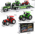 Set, 27" 2 3 4 5 6 Dwi Dowellin Farm Vehicle Toys Large Friction Powered Semi Truck with Tractors, Toy Cars