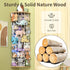 Stuffed Animal Storage for Plushie Toys - Large Wood Corner Hanging Pet Storage with Sky Pattern, Length Adjustable Toy