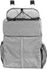 minkissy Crib Hanging Bag and Diaper Storage Caddy for Nursery, Gray Multifunctional