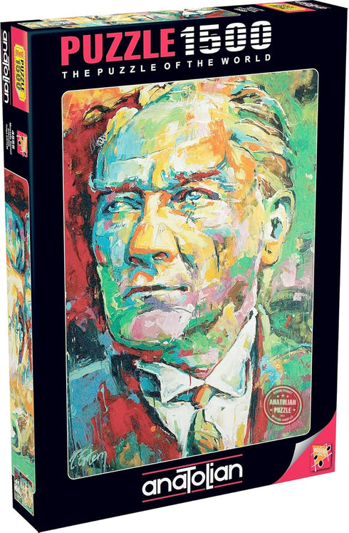 Anatolian Puzzle, Mustafa Kemal Ataturk, 1500 Piece Jigsaw Puzzle, 4555, Multicolor