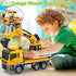 3 4 5 6 4-7, SpringFlower Large Excavator Truck Toy, Year Old Boys Toddlers Toy Truck, Lights & Sounds Toy Excavator