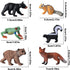 Flormoon Small Animal Figures for Kids, 16PCS Realistic Forest Animals Baby Figurines, Woodland Creatures Figurines, Educational Toys for Science Project Cake Party Decor