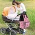 DWVTSLH Backpack Mummy Backpack Pink leaves Camo Diaper Bag Multifunction Nappy Bags Waterproof Large Capacity Travel