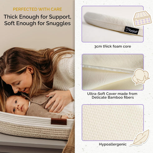29 15 Yunioo Foldable Baby Changing Pad x - Waterproof & Ultra Soft Mattress for Diaper Changing Station - Portable