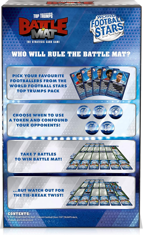 Top Trumps World Football Stars Battle Mat Card Game - Fun for Ages 6 Plus