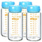 Matyz Glass Breastmilk Storage Set, 4 Pack 10oz, Compatible with Spectra Medela