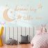 XWLB 15 Set Pcs Nursery Wall Art, Moon and Stars Boho Decor for Neutral Baby Room, Wood Sign for Farmhouse Boys Girls